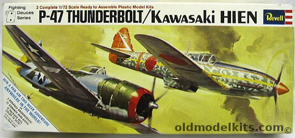 Revell 1/72 P-47 Thunderbolt / Ki-61 Hien Tony Fighting Deuces Series, H224 plastic model kit